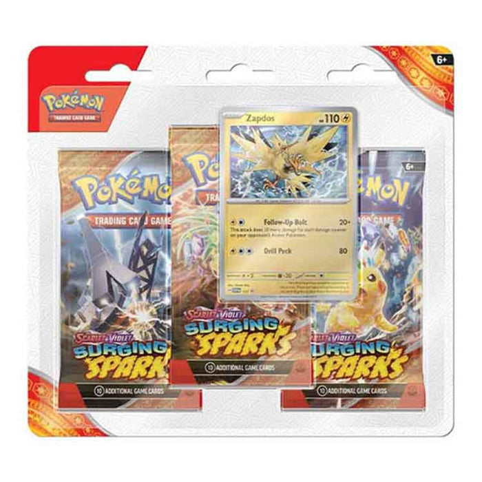 Pokémon TCG: Scarlet & Violet 8 - Surging Sparks - 3-Pack Blister