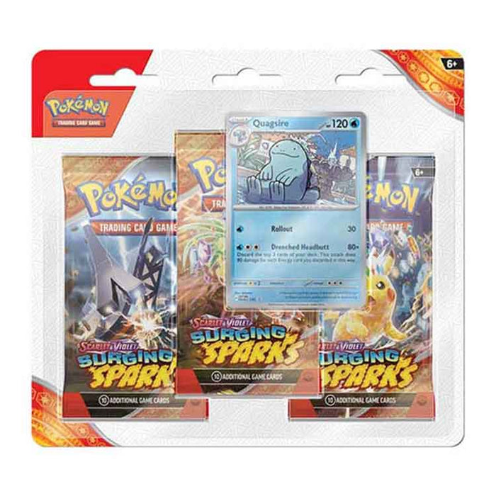 Pokémon TCG: Scarlet & Violet 8 - Surging Sparks - 3-Pack Blister